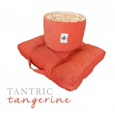 Meditation Cushion Set - Tantric Tangerine